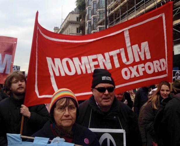 A Momentum rally in Oxford, England in February. (Facebook / Momentum)