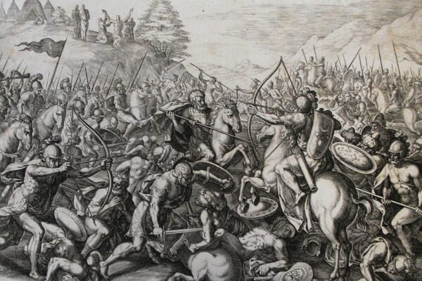 Joshua fighting Amalek