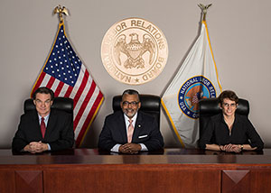 The three sitting members of the National Labor Relations Board, which is supposed to have five members in all. (nlrb.gov)