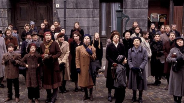 A still from the 2003 film Rosenstrasse, which depicts a protest led by German women against the Nazis. 
