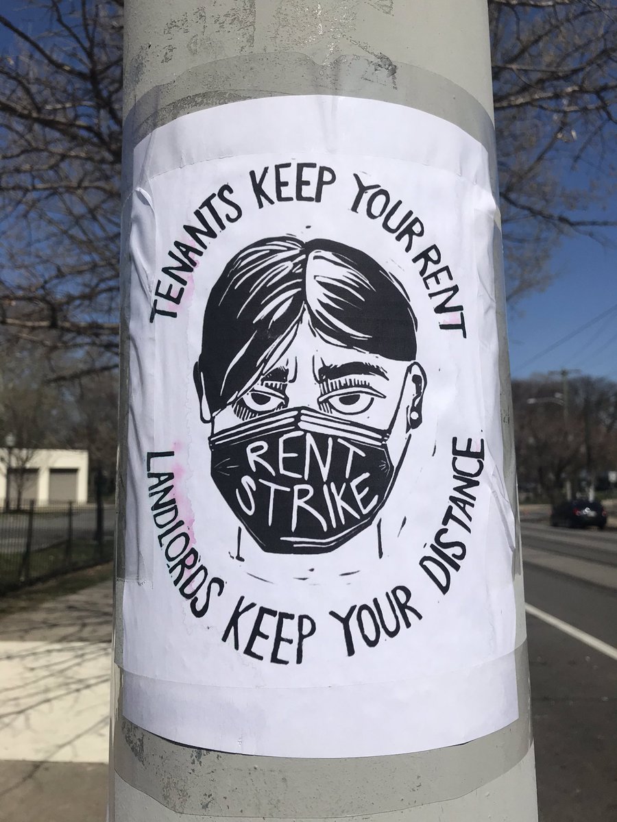 Fighting Rent Drawing In the face of corporate bailouts rent strikers demand relief • Waging ...