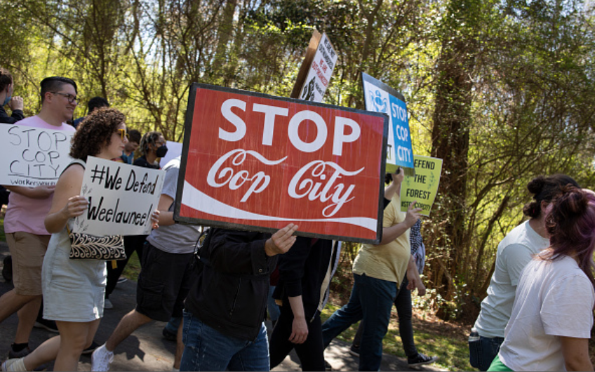 Stop Cop City activists